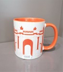 Mug Arc orange Lettre Shop